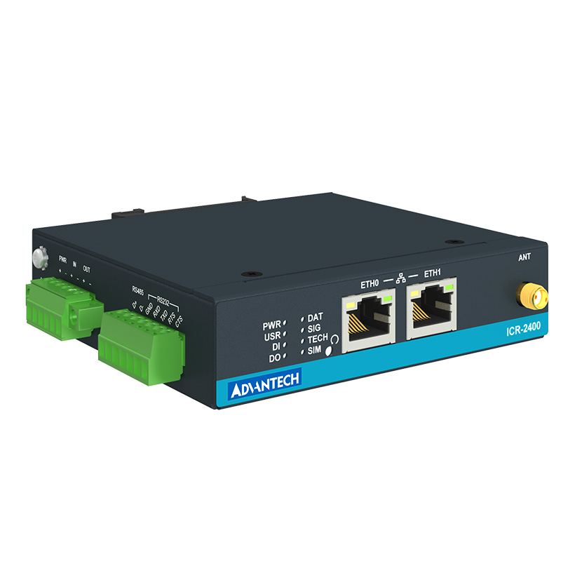 ICR-2400, EMEA, 2x Ethernet , 1x RS232, 1x RS485, Metal, Without Accessories